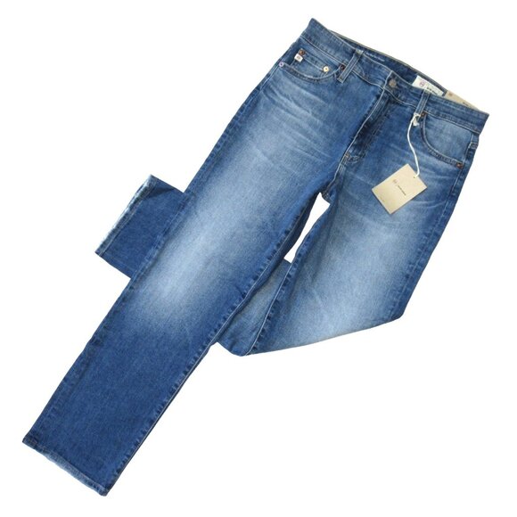 NWT Adriano Goldschmied AG Mari Crop in 13 Years Reign Slim Straight Jeans 30 - Picture 1 of 6